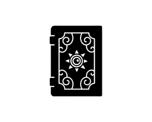 creative details Witch’s Spell Book Icon Vector Illustration