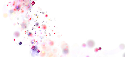 Beautiful abstract background with pink and white particles. Perfect for presentations or websites.