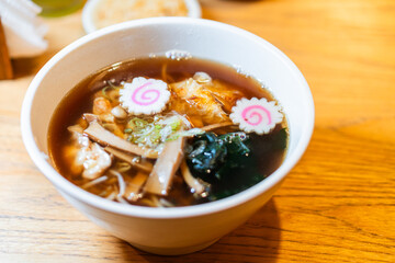 Delicious Ramen Soup with Toppings