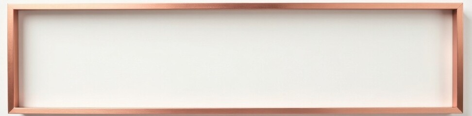 Delicate rose gold frame, thin profile, off-white mat , vintage frame, stylish, gallery frame