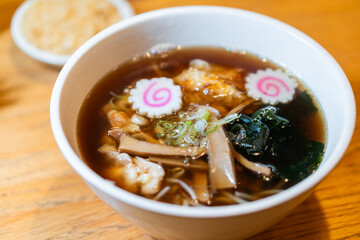 Delicious Ramen Soup with Toppings