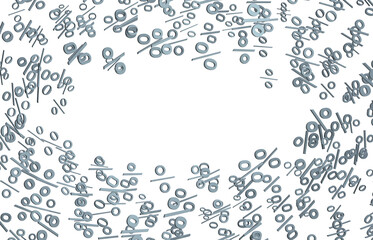 percent rain shopping digital in 3d.