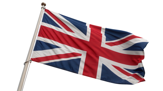 United Kingdom Flag Union Jack - High-Resolution Image of the British Flag Waving