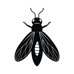 firefly glowing head vector art silhouette
