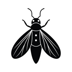 firefly glowing head vector art silhouette