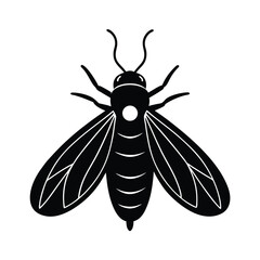 firefly glowing head vector art silhouette
