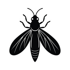 firefly glowing head vector art silhouette