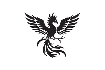 mythical bird illustration vector