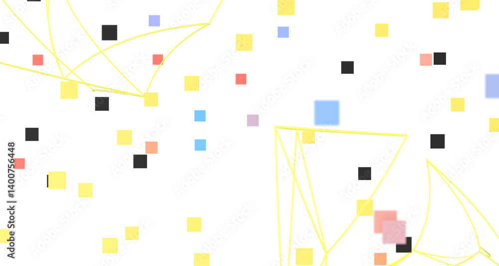 Poster Concept of AI technology, Motion of digital data flow.