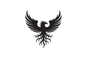 mythical bird illustration vector