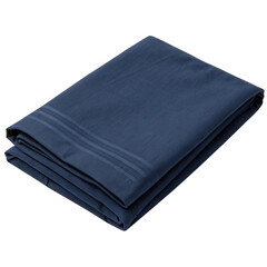 Navy Blue Folded Fabric High-Resolution Photo of a Smooth, Textured Cloth
