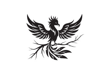 mythical bird illustration vector