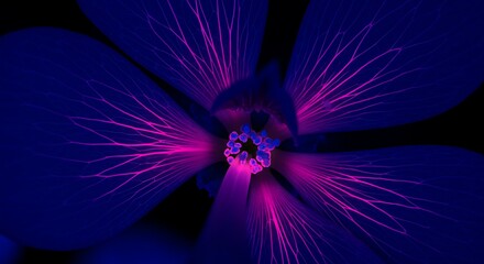 A flower evolving ultraviolet patterns to attract pollinators.
