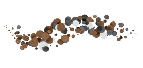 confetti png. Gold confetti falls from the sky. Glittering confetti on a transparent background. Holiday,