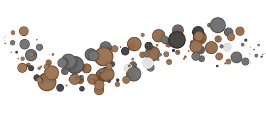 Elegant Embrace: Mesmerizing 3D Illustration Depicting Swirling gold Confetti