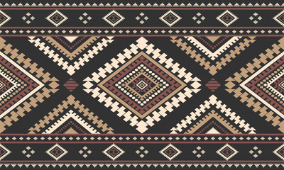 Southwest Native seamless pattern ethnic tribal Aztec geometric Navajo Native American fabric colorful design vector for textile print