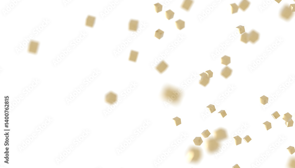 Poster abstract lines with dots over dark background.
