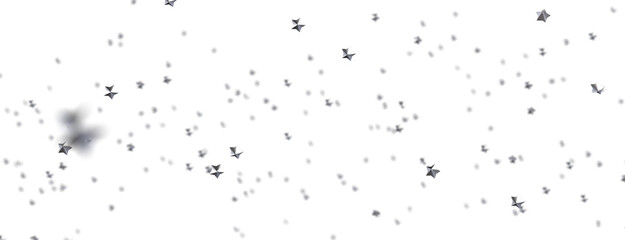 A Shower of Celestial Beauty: 3D Gold Stars Rain Illustration Bedazzles