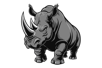 rhinoceros illustration vector