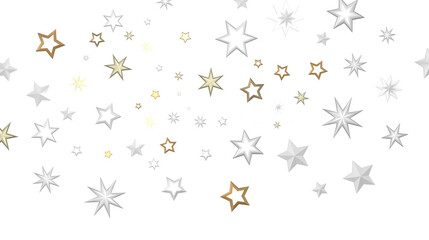 XMAS Stars - Festive christmas card. Isolated illustration white background. -