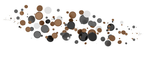  Multicolored confetti on white