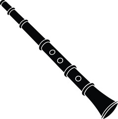Bamboo Flute Silhouette Vector | Musical Instrument, Folk & Ethnic Sound Icon