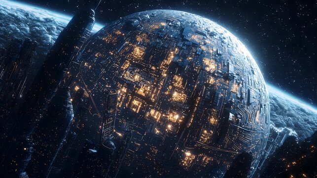 Artificial planet lasalus in space