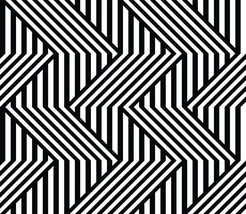 Geometric seamless pattern. Stripes braid zigzag. Vector illustration.