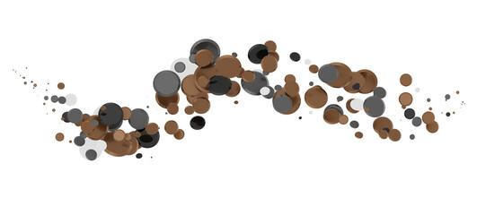 gold  Bliss: Exquisite 3D Illustration of Blissful gold Confetti