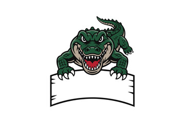 Fototapeta premium crocodile fierce illustration vector