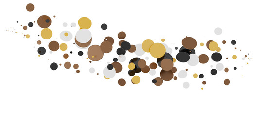 Confetti, paper triangle on the floor, fancy, colorful, celebration party