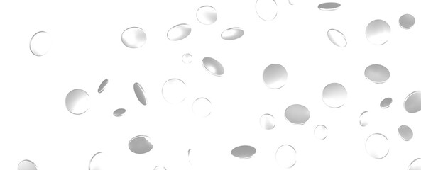 Mesmeric Moments: Mesmeric 3D Illustration Depicting Mesmerizing silver Confetti