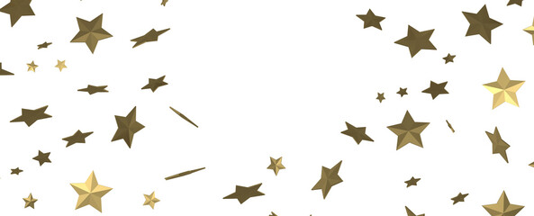 Fototapeta premium Holiday Stardust Rain: Brilliant 3D Illustration Showcasing Descending Christmas Stars