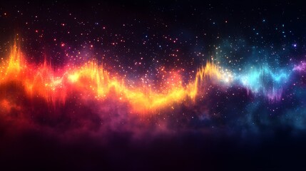 a close up of a colorful galaxy with stars and a black backgroun