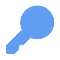 Fototapeta premium blue key icon