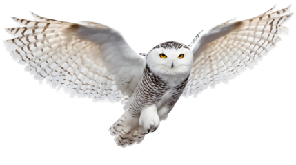 Snowy Owl in Flight. (2)