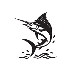 black and white fish