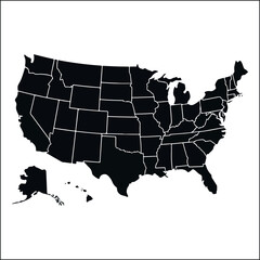 map of united states of america