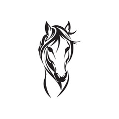 horse head vector