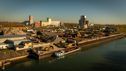 A morning view of industry in France on first April 2025