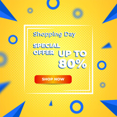shopping day special offer design