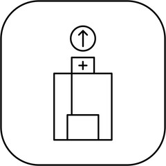 hospital icon design arrow up