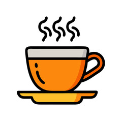  Gradient Style Hot Drink Icons – Coffee, Tea, and Mugs Collection

