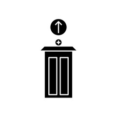 hospital icon design arrow up