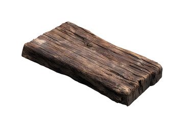 Fototapeta premium Rustic Weathered Wooden Plank with Natural Grain Texture on Dark Setting for Vintage Design Projects