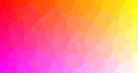 Abstract Colorful Bubbles Background: Pink, Orange, Yellow Gradient - Modern Design Texture for Web, Print, and Social Media