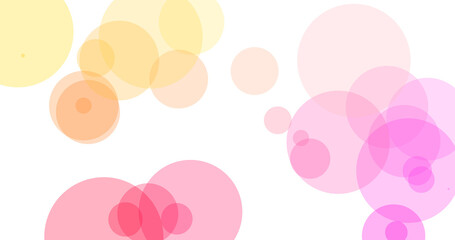 Abstract Background with Pastel Pink and Yellow Overlapping Circles - Modern Design for Branding, Websites, and Presentations