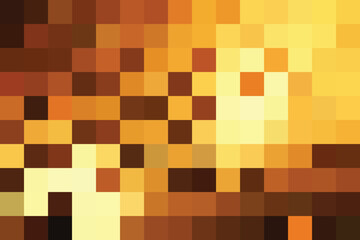 Mosaic Abstract in Gold colors Background