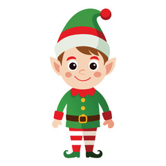 Christmas  elves isolated on white background