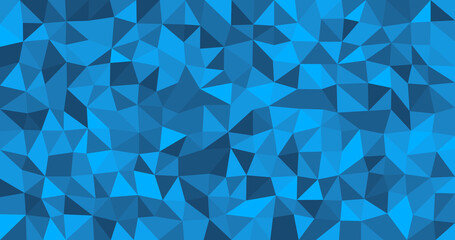 Abstract Blue Low Polygonal Background: Geometric Triangular Texture for Modern Design Projects, Web Banners, and Presentations.  Seamless Pattern for Digital and Print Applications.